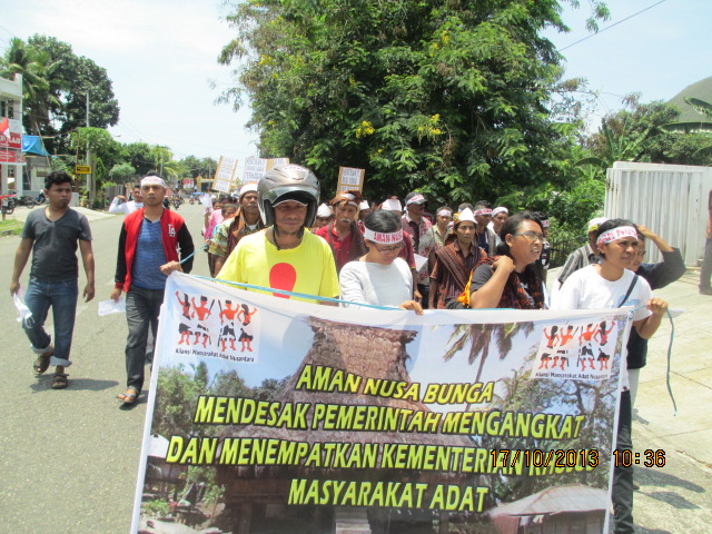 PW AMAN Nusa Bunga Menuntut DPR RI Segera Sahkan RUU PPHMA