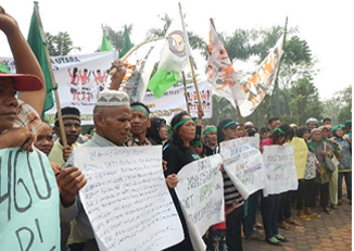 Masyarakat Adat Rakyat Penunggu (BPRPI) Melakukan Aksi Damai  Ke Kantor Kapolda SUMUT dan DPRD Tingkat I