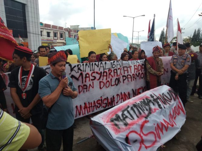 Rilis: Pengunjuk Rasa Desak Polres Simalungun Proses Hukum Pekerja TPL, Bukan Terus Menangkapi Masyarakat Adat