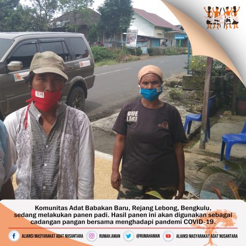 Komunitas Adat Babakan Baru, Rejang Lebong, Bengkulu, Cadangkan Hasil Panen Untuk Hadapi Pandemi COVID-19